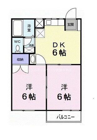 ニューシティ横山Ｂの物件間取画像